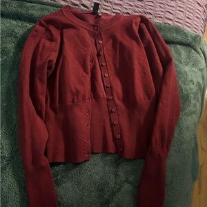 Windsor Deep Red Women's Cardigan